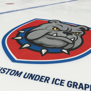 Full-Color Under Ice Graphics for Arenas & Events